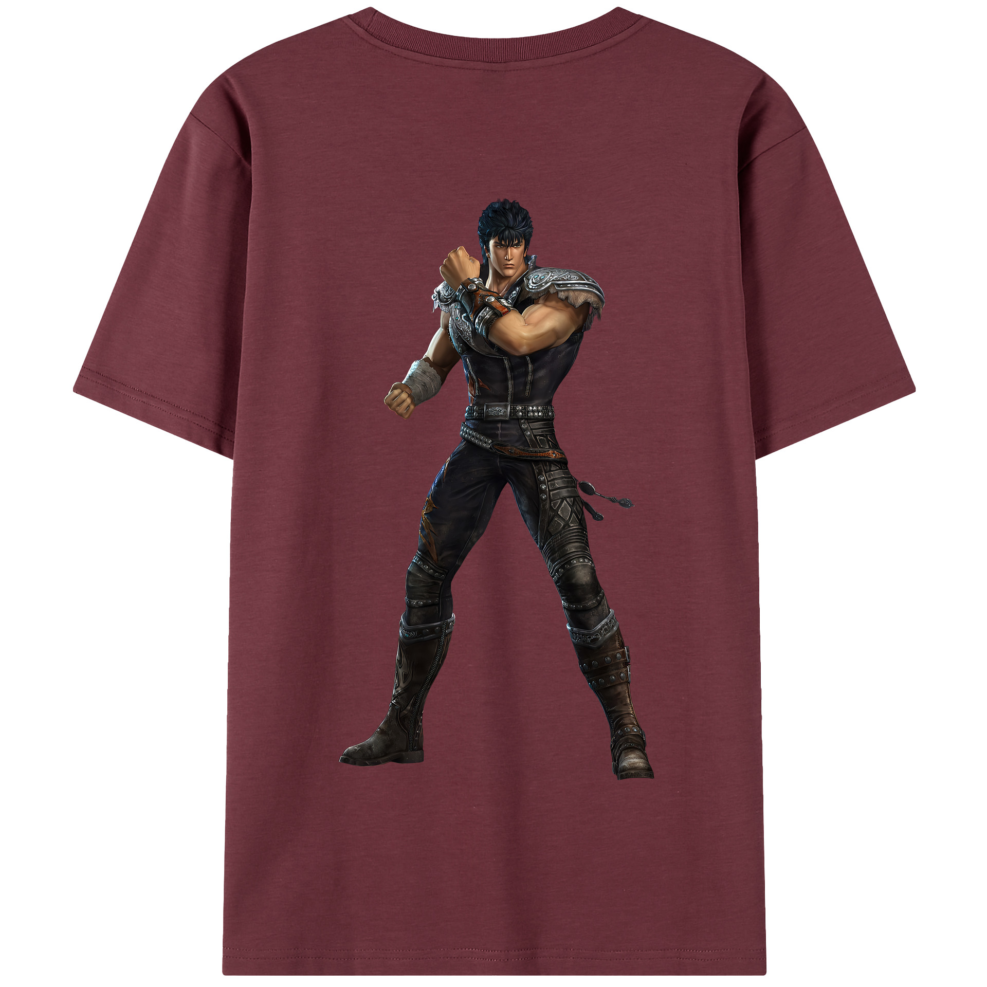 （画像用） 北斗の拳 Fist of the North Star 綿100％半袖Tシャツ（背面プリント）
